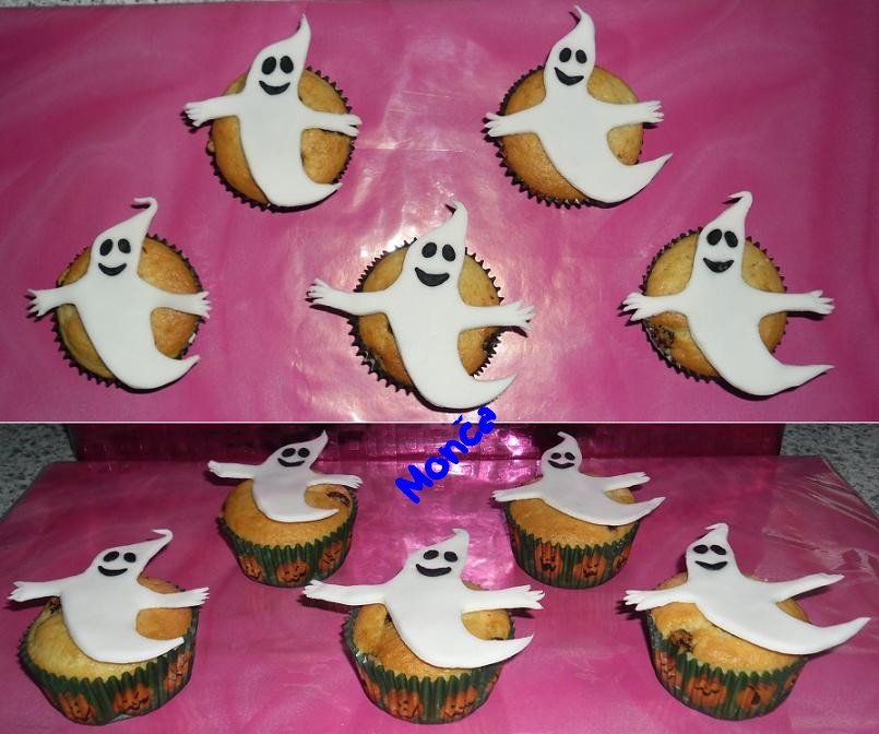 Muffinky ZŠ Halloween - duchové II 0
